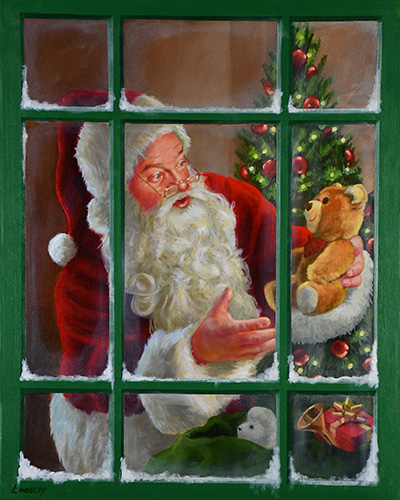 Window Santa Claus 3